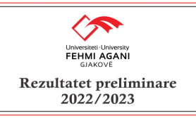 Rezultatet preliminare të provimit pranues (afati i parë) për vitin akademik 2022/2023